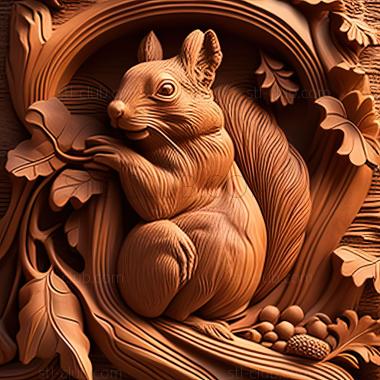 3D model st squirrel (STL)